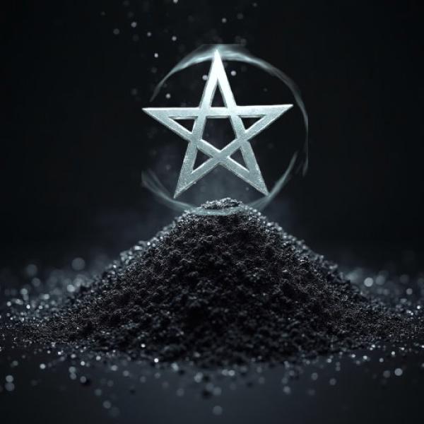 Schwarzes Ritualsalz Hexensalz für Schutz & Reinigung, nach Alter Tradition Gefertigt 50g mit Anleitung