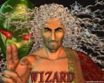 Wizard Go Away-Glaskerze